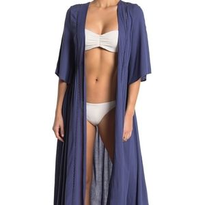 Elan swimsuit long cover front tie closure